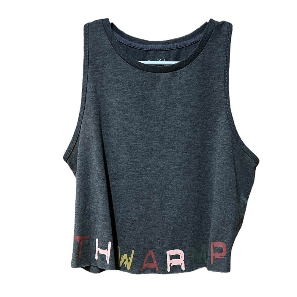 Jessica Simpson The Warmup Gray Sleeveless Athletic Tank Top Women’s Size Medium